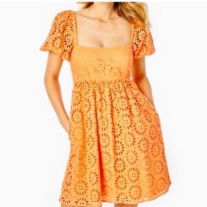 Lilly Pulitzer Kay dress Cantaloupe size 4 NWT